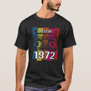 Best Of 1972 Stereo Radio Cassette Player Birthday T-Shirt