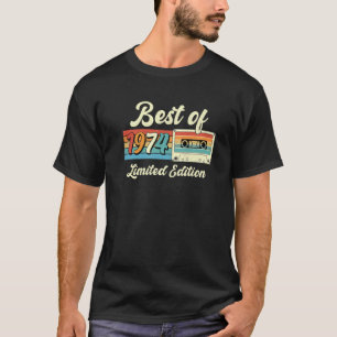 Best Of 1974 Cassette Tape 48Th Birthday Decoratio T-Shirt