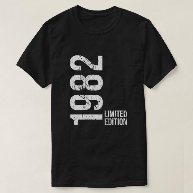Best of 1982 Celebrating 44 Years of Character T-Shirt (Design Front)