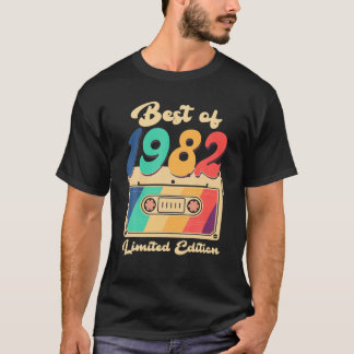 Best Of 1982 S Retro Vintage Since 1982 Birthday G T-Shirt
