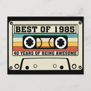Best of 1985 40 years of being awesome holiday postcard