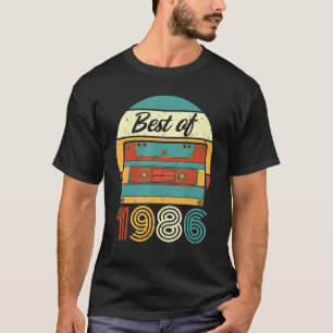 Best Of 1986 36th Birthday  Cassette Tape 36 Years T-Shirt