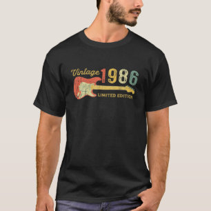 Best Of 1986 Birthday Gifts - Guitar Lovers 36Th B T-Shirt