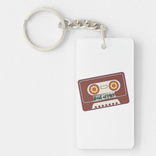 best of 1989-cassette tape with the best of 1989. keychain