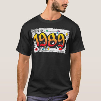 Best of 1989 Graffiti 36 Years of Edgy Cool gift T-Shirt