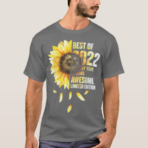 Best Of 2022 Sunflower Year Of Birth Birthday  T-Shirt