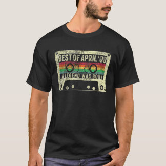 Best Of April 2000 20th Birthday Gift 20 Years Old T-Shirt