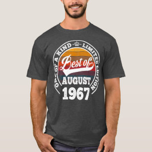 Best Of August 1967 55th Birthday Gift For 55 Year T-Shirt