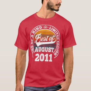 Best Of August 2011 11th Birthday Gift For 11 Year T-Shirt