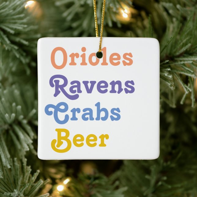 Best of Baltimore Ceramic Ornament (Tree)