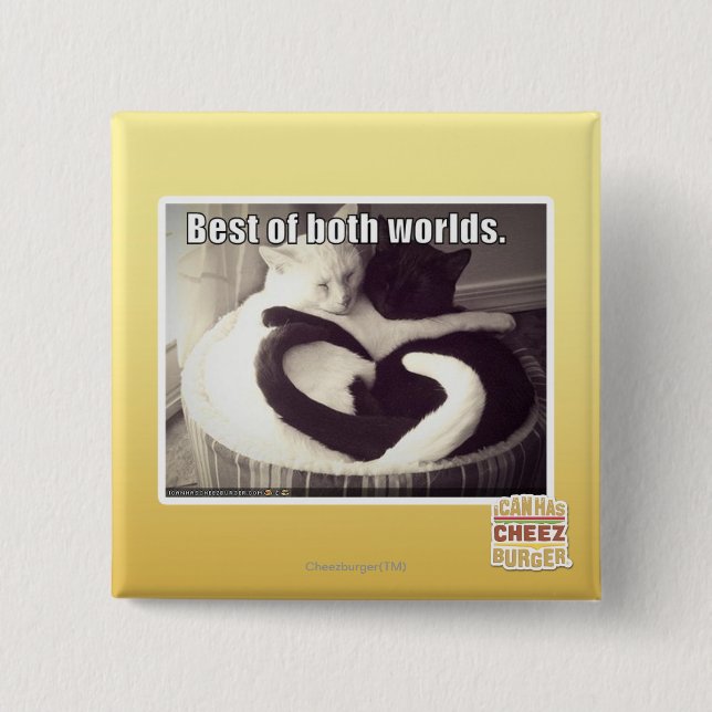 Best of both worlds. 2 inch square button (Front)
