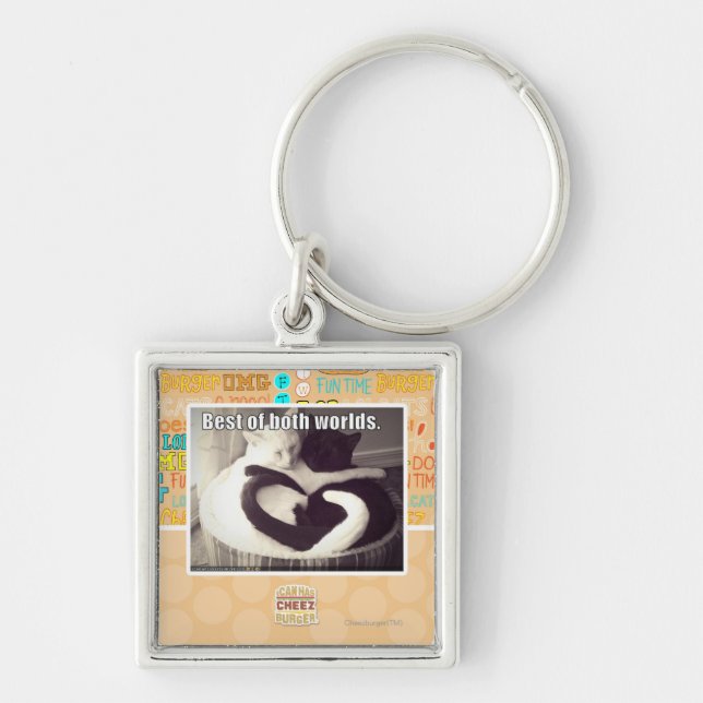 Best of both worlds. keychain (Front)