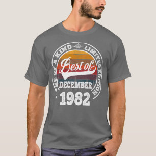 Best Of December 1982 40th Birthday Gift For 40 Ye T-Shirt