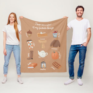 Best of Fall Few of My Favorite Things Fleece Blanket