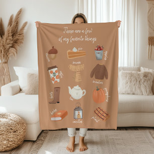 Best of Fall Few of My Favourite Things Fleece Blanket