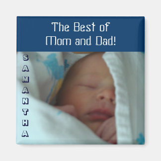 Best of Mom & Dad baby magnets gifts Personalized