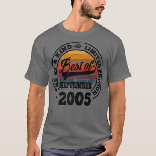 Best Of September 2005 17th Birthday Gift For 17 Y T-Shirt