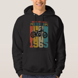 Best Of The 60's Born In 1965 Vintage Motorcycle B Hoodie