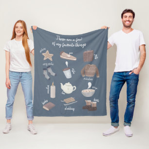Best of Winter Few of My Favourite Things Fleece Blanket