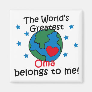 Best Oma Belongs to me Magnet