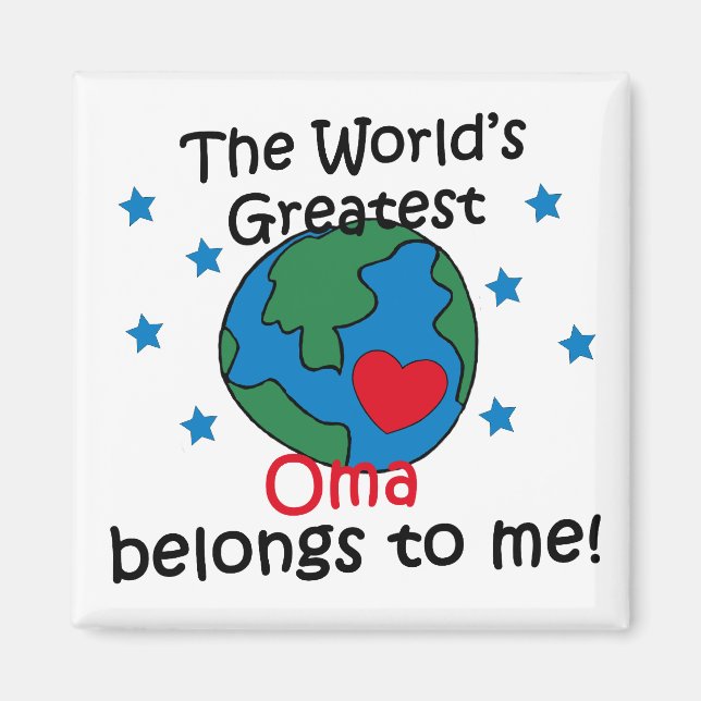 Best Oma Belongs to me Magnet (Front)