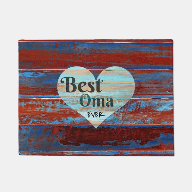 Best Oma Ever Door Mat (Front)