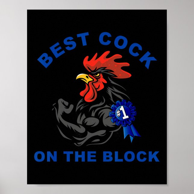 Best On The Block Chicken Apparel  Poster (Front)