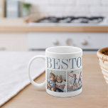 Best Opa Ever 4 Photo Collage Grandpa Coffee Mug<br><div class="desc">Create a sweet keepsake for a beloved grandfather this Father's Day or Grandparents Day with this simple design that features four of your favourite photos. "Best Opa Ever" appears across the top in shades of blue.</div>