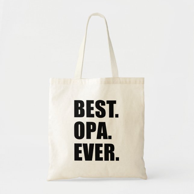 Best Opa Ever German Grandfather Tote Bag (Front)