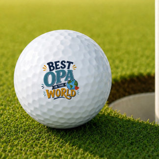 Best Opa in the World Golf Ball