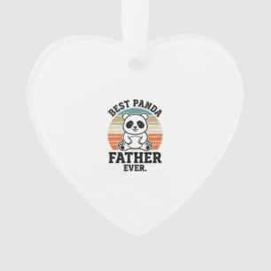 Best Panda Father Ever Vintage Panda Shirt Design_ Ornament