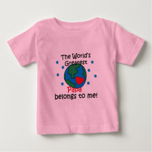 Best Papa Belongs to me Baby T-Shirt