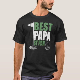 Best Papa By Par Father's Day Golf Dad Grandpa T-Shirt