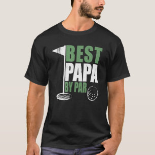 Best Papa By Par Father's Day Golf Dad Grandpa T-Shirt