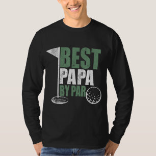 Best Papa By Par Father's Day Golf Gift Grandpa T-Shirt