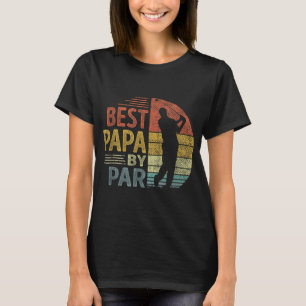 Best Papa By Par Father's Day Golf Gift Grandpa T-Shirt