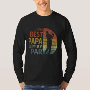 Best Papa By Par Father's Day Golf Gift Grandpa T-Shirt