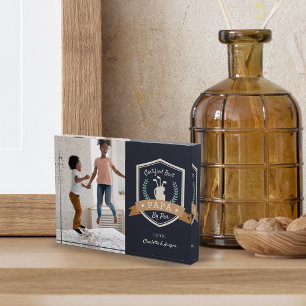 Best Papa By Par   Golf Grandpa Photo Block