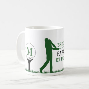 BEST PAPA BY PAR Monogram Golfer Coffee Mug
