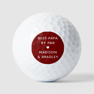 Best Papa By Par Personalized Name Golf Balls