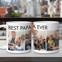 Best Papa Ever Custom Personalized Family Photo