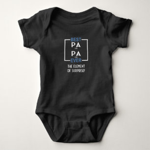 Best Papa Ever Elements Father's Day For Dad Baby Bodysuit