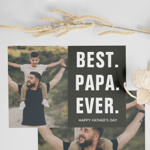 Best. Papa. Ever. Father's Day Card