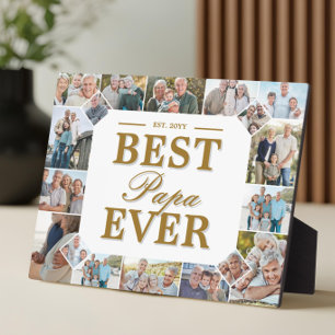 Best Papa Ever Father's Day Photo Frame Collage