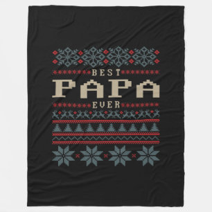 Best Papa Ever Fleece Blanket