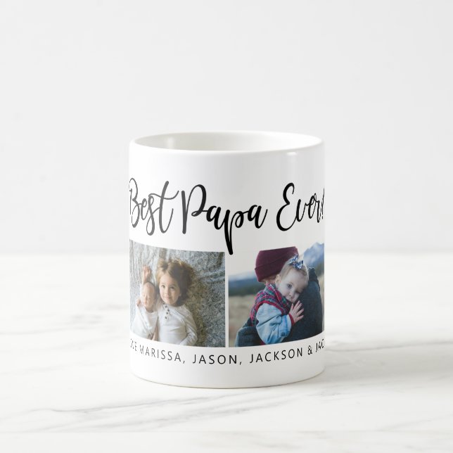Best Papa Ever Script Coffee Mug (Center)