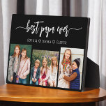 Best Papa Grandpa Grandchildren Photo Collage Plaque<br><div class="desc">Capture the love between Papa and his grandchildren with our Grandfather Grandpa Grandchildren Photo Collage Plaque. This personalized plaque features a heartwarming photo collage, beautifully displaying cherished moments shared between Papa and his beloved grandchildren. Surrounding the photos is the endearing title "Poppy, " adding a special touch to the design....</div>