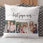 Best Papa Grandpa Grandchildren Photo Collage Throw Pillow<br><div class="desc">Celebrate your Papa with the Best Papa Grandpa Grandchildren Photo Collage Throw Pillow. This personalized keepsake features a beautifully arranged collage of cherished photos, capturing special moments with his grandchildren. Crafted from high-quality materials, it adds a stylish and sentimental touch to any space, perfect for displaying on a bed or...</div>