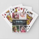 Best Papa In The World 4 Photo Collage Playing Cards<br><div class="desc">Cute photo collage playing cards with 'best papa in the world ' typography for the perfect grandpa gift for special days.</div>