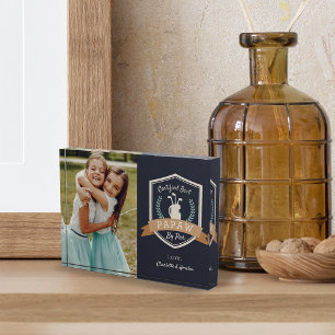 Best Papaw By Par   Golf Grandpa Photo Block